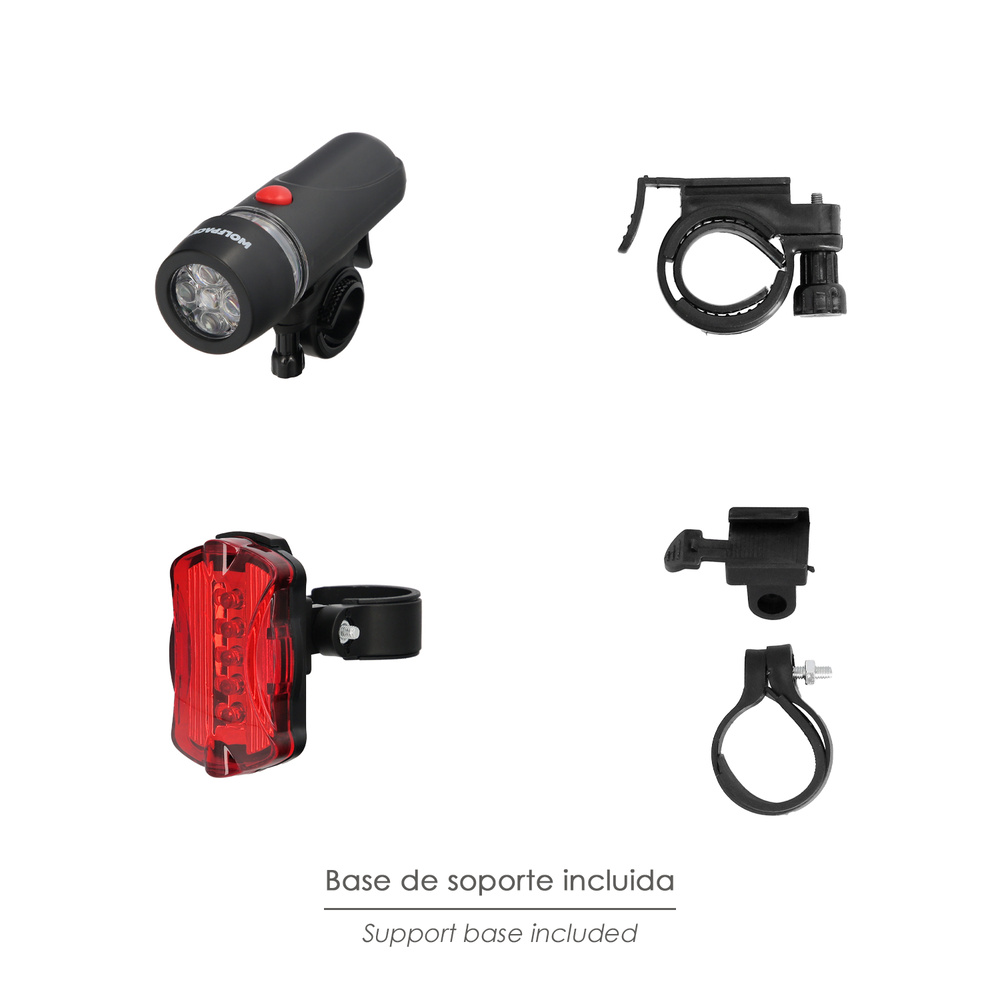 Kit Luces Led Delantera y Trasera Para Bicicleta / Patinete  componentes